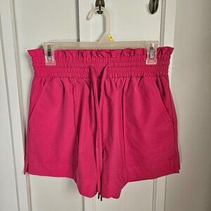 Hot Pink Drawstring Shorts